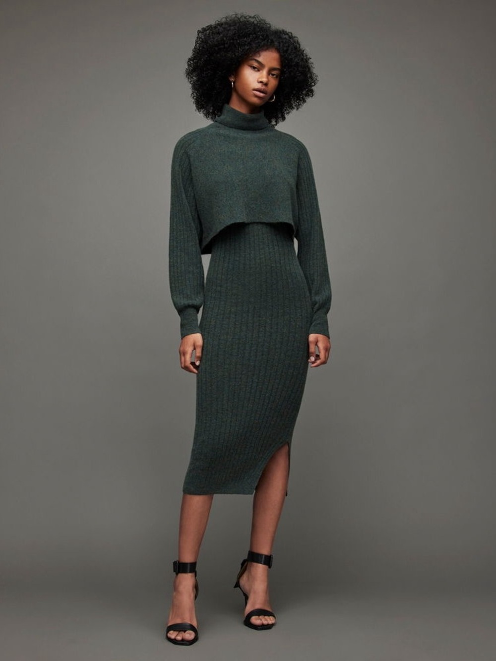 AllSaints Margot 2-In-1 Dress & Sweater Set